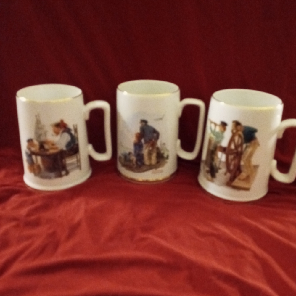 Norman Rockwell museum mugs